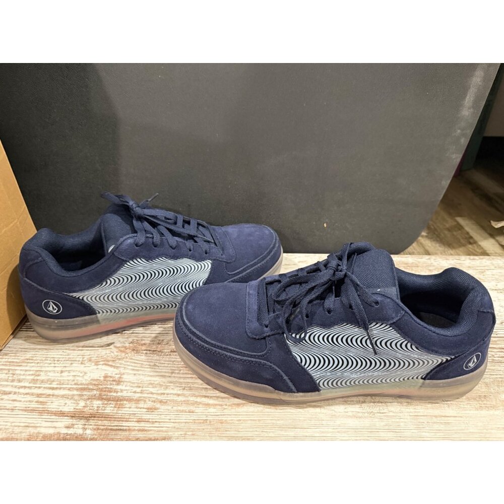 Volcom Mens Navy Blue Workwear Slip-Resistant Shoes Size 10W